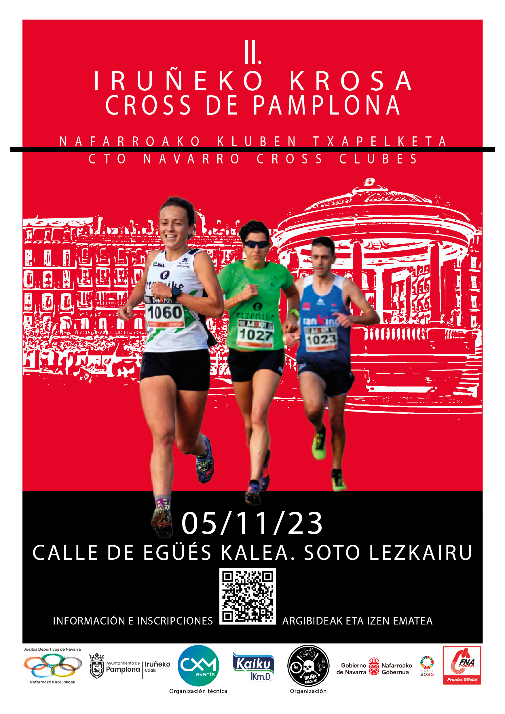 Campeonato Navarro cross de clubes, listado de inscritos DEFINITIVO